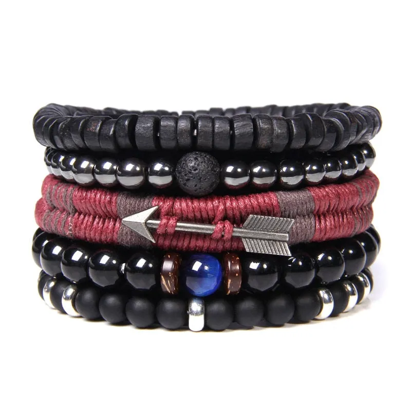 Natural Labradorite Bracelets Set Clear Energy