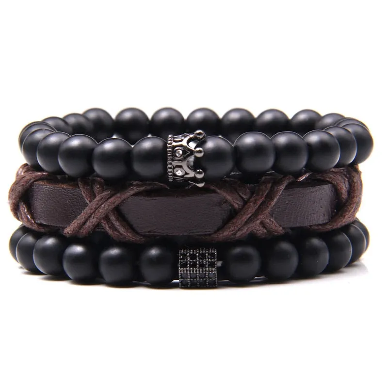 Natural Labradorite Bracelets Set Clear Energy