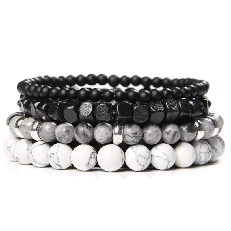 Natural Labradorite Bracelets Set Clear Energy