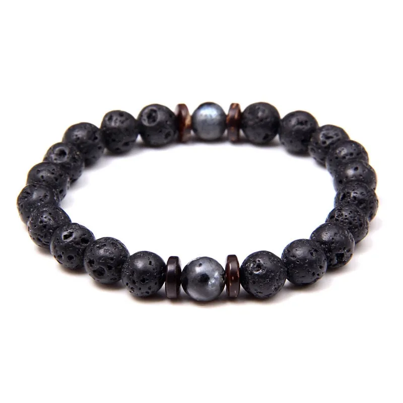 Natural Labradorite Bracelets Set Clear Energy
