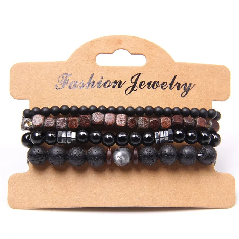 Natural Labradorite Bracelets Set Clear Energy