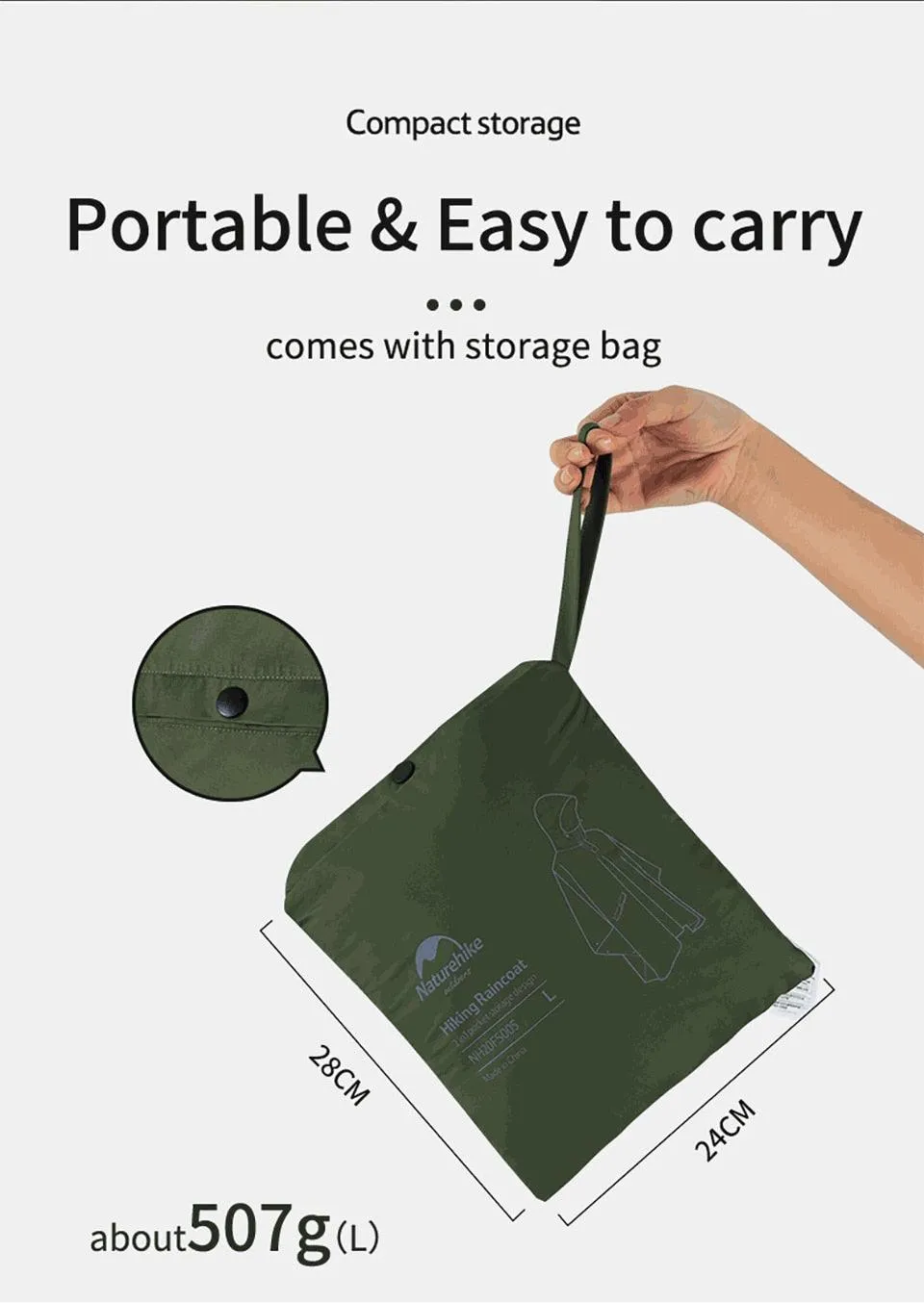 NATUREHIKE Rain Poncho III