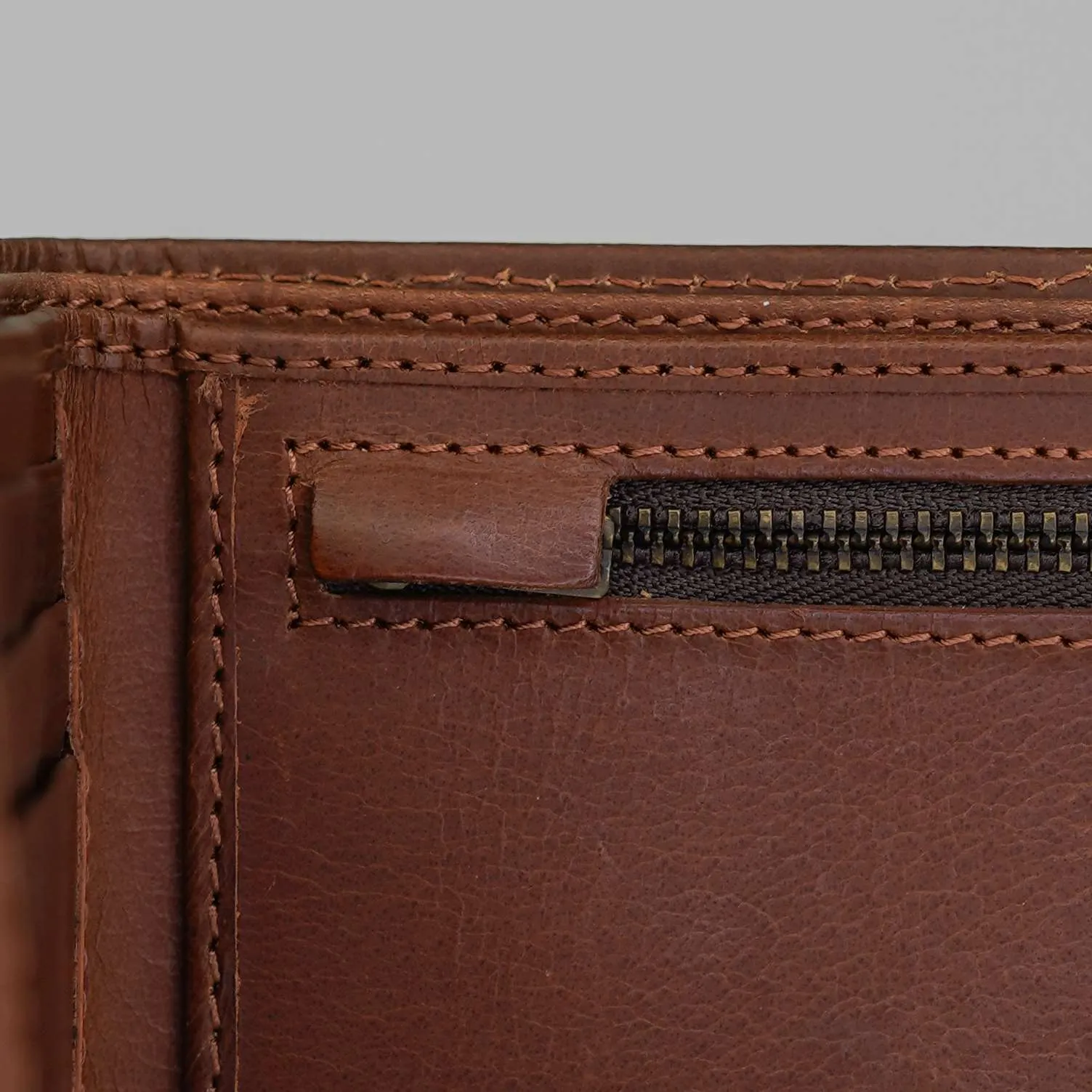 Navy Waxed Canvas Wallet
