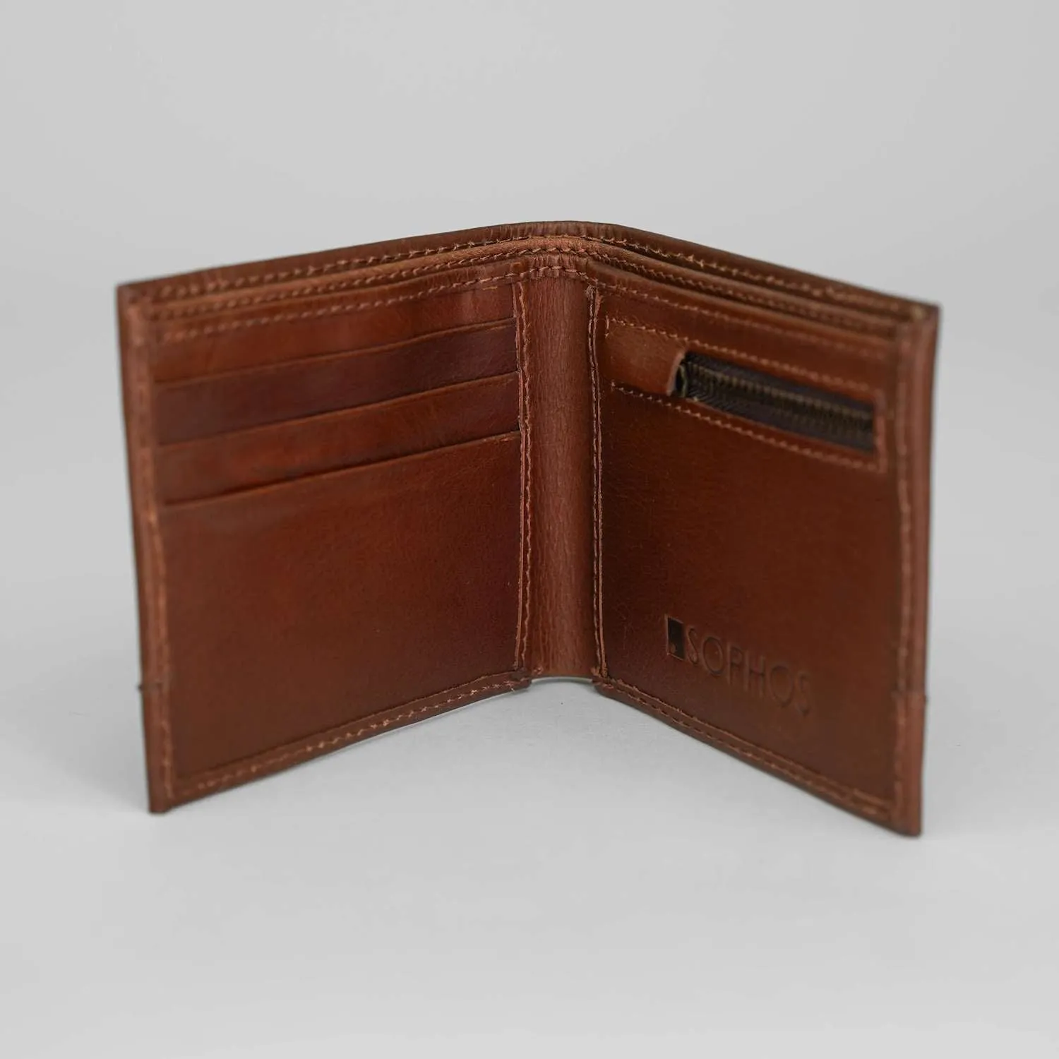 Navy Waxed Canvas Wallet