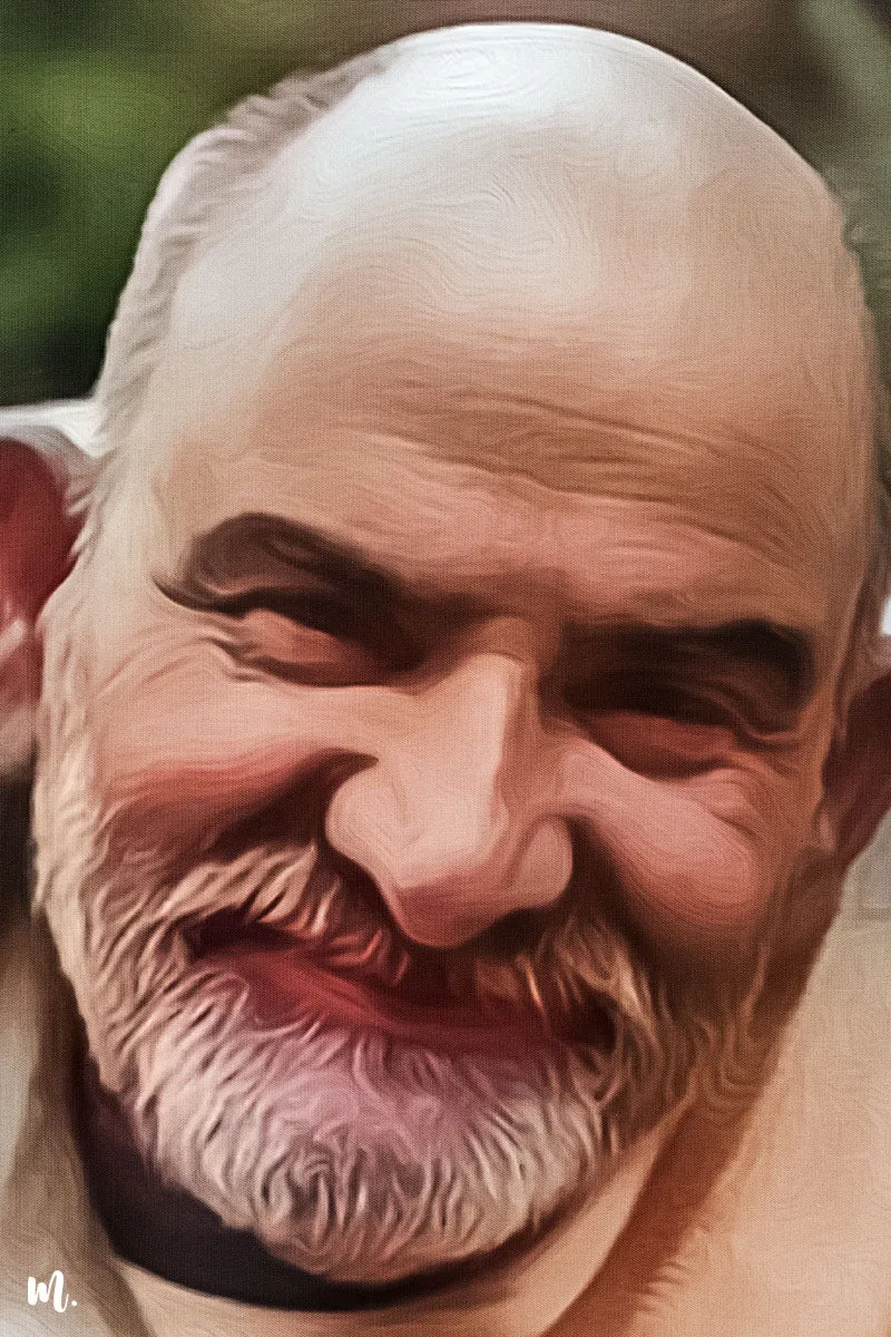 Neem Karoli Baba's Divine Canvas Art