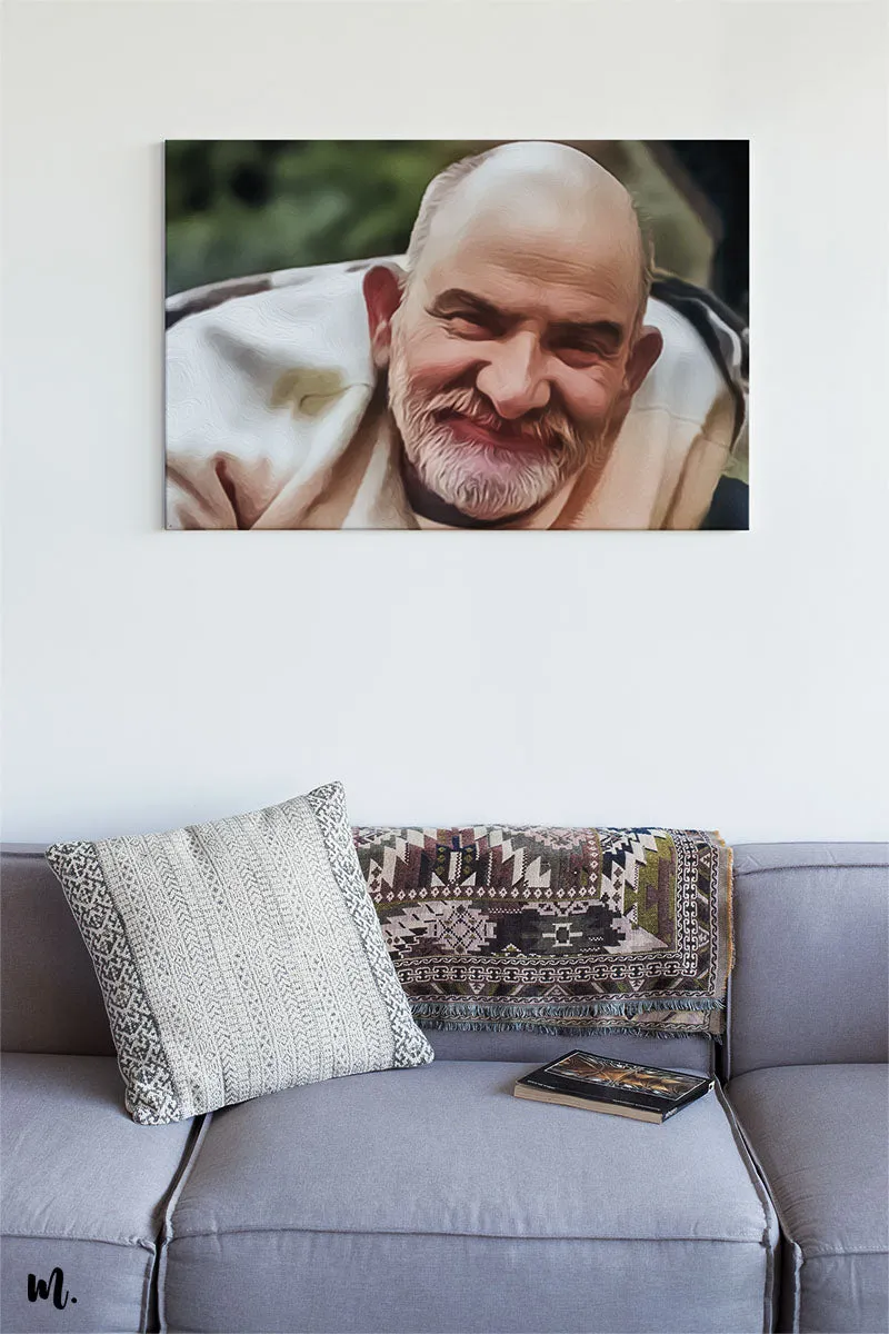 Neem Karoli Baba's Divine Canvas Art