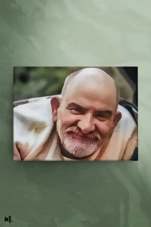 Neem Karoli Baba's Divine Canvas Art