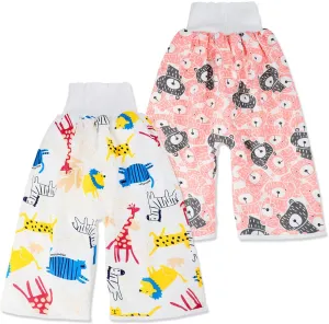 NEW 2 Packs Waterproof Diaper Pants Potty Training Cloth Diaper Pants for Baby Boy and Girl Night Time! Sz 4T-8T! Retails $57 