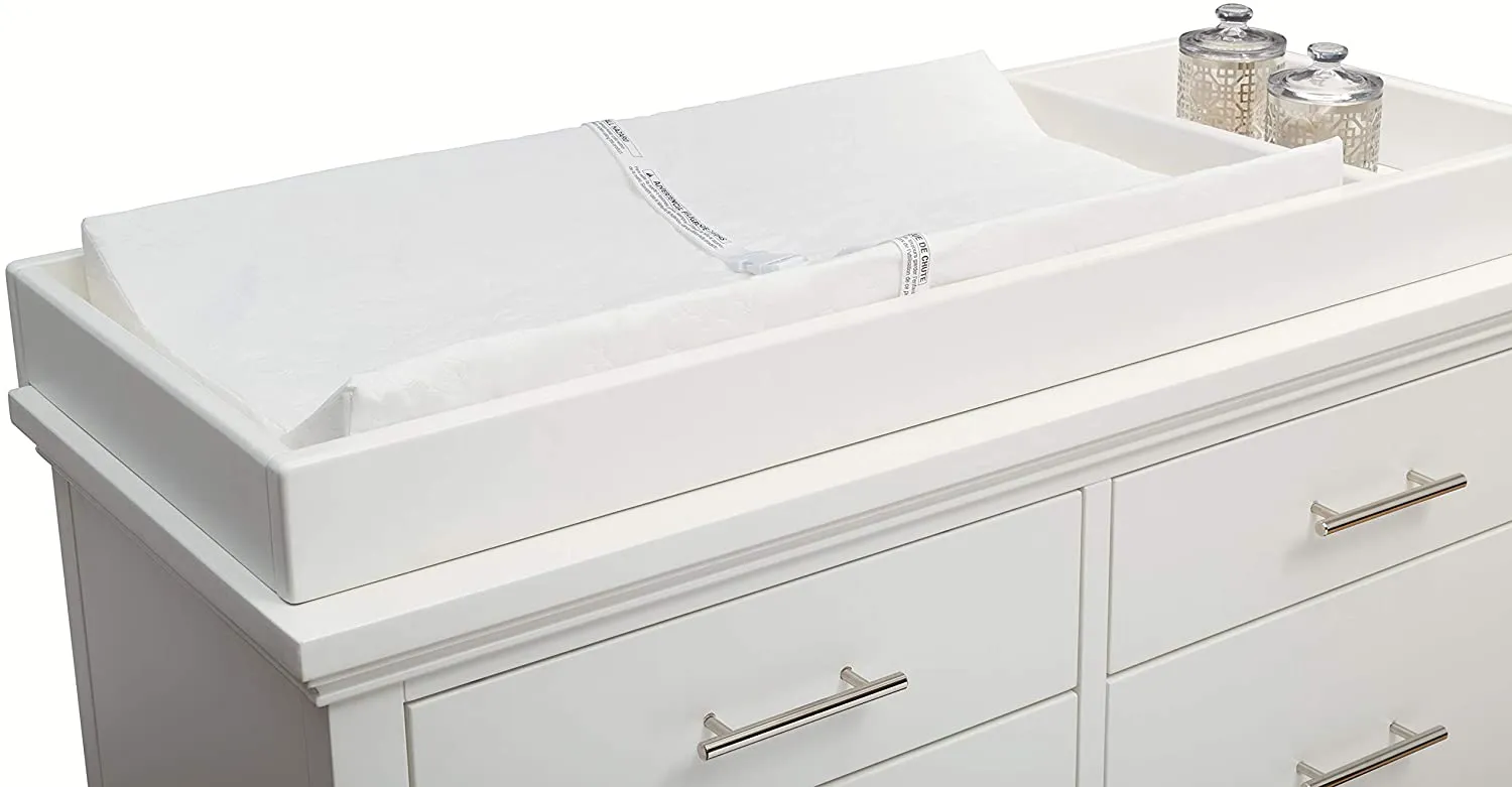 New Delta Children Contoured Changing Pad, 4 Ounce! SIZE: 32"L x 16"W x 4"H | Fits standard size changing tables