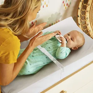 New Munchkin Secure Grip Changing Pad, White! Xtra-Grip strips keep pad in-place! Fits most dressers and changing tables