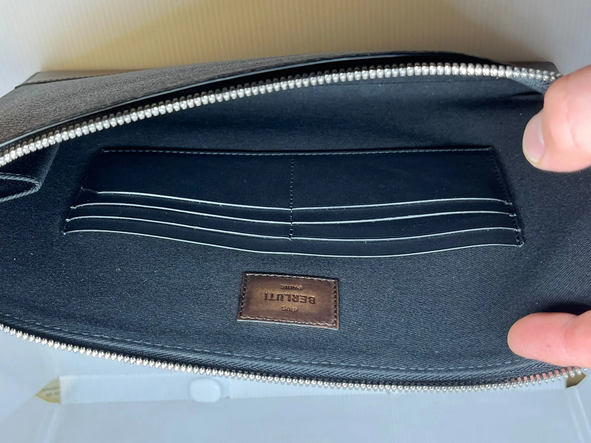 Nino GM Canvas & Leather Clutch