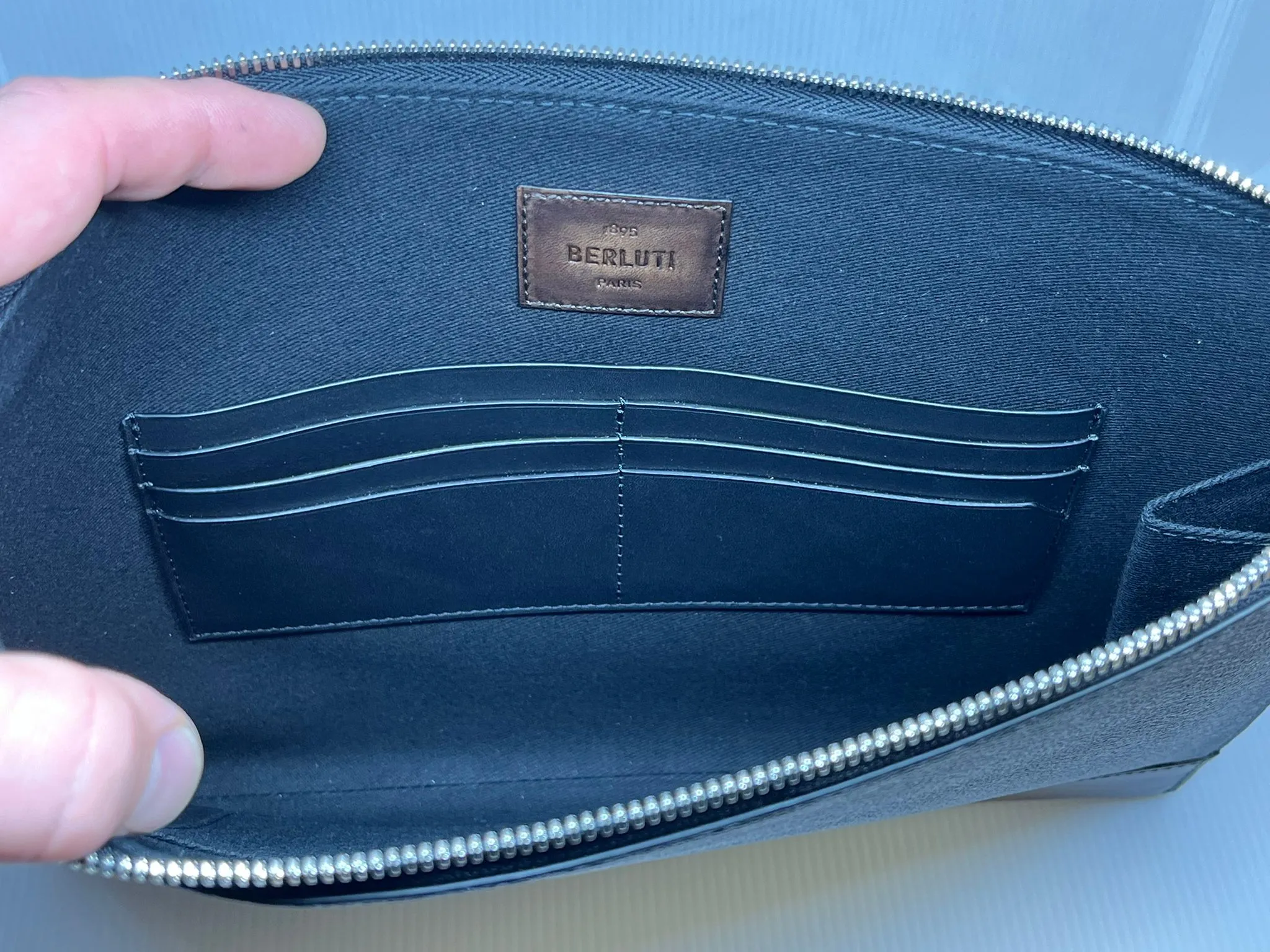 Nino GM Canvas & Leather Clutch