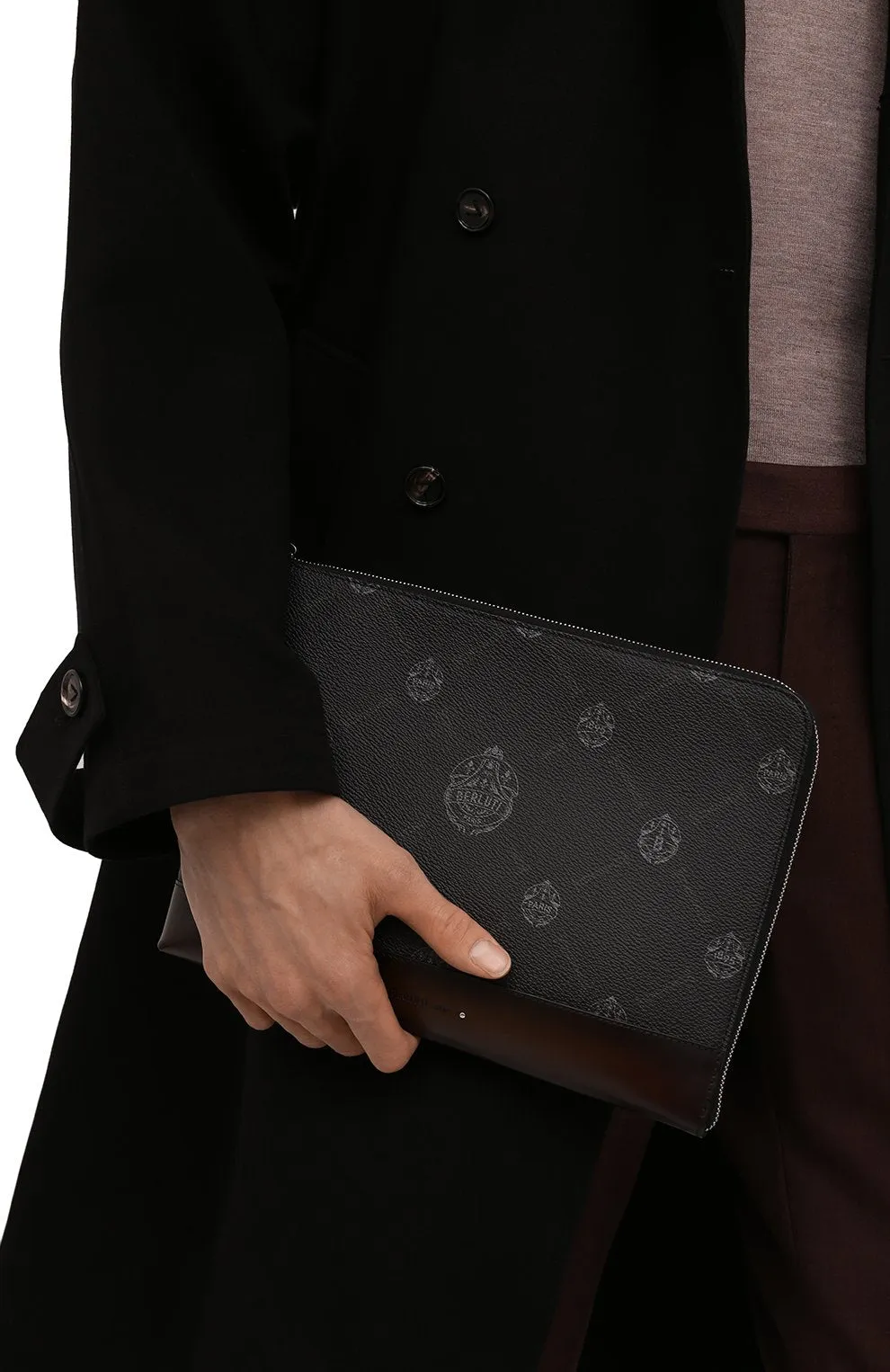 Nino GM Canvas & Leather Clutch