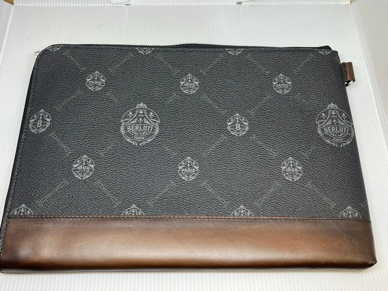 Nino GM Canvas & Leather Clutch