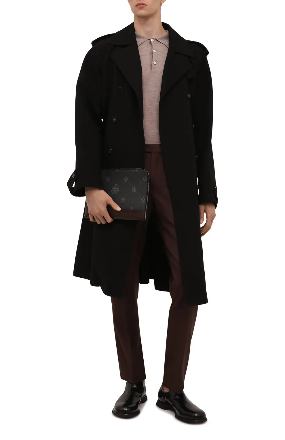 Nino GM Canvas & Leather Clutch