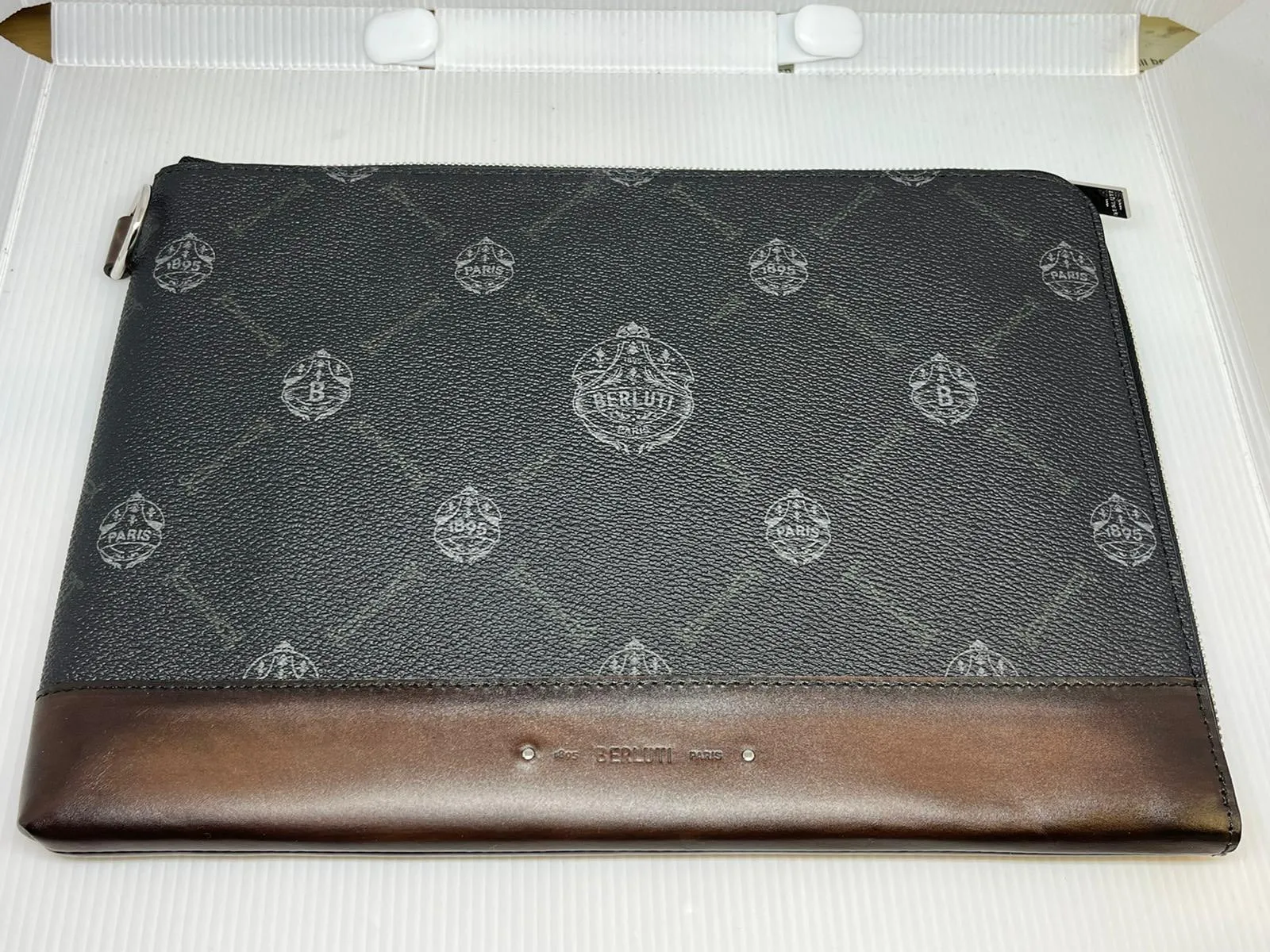 Nino GM Canvas & Leather Clutch