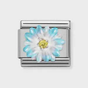 Nomination Composable Light Blue Flower Charm
