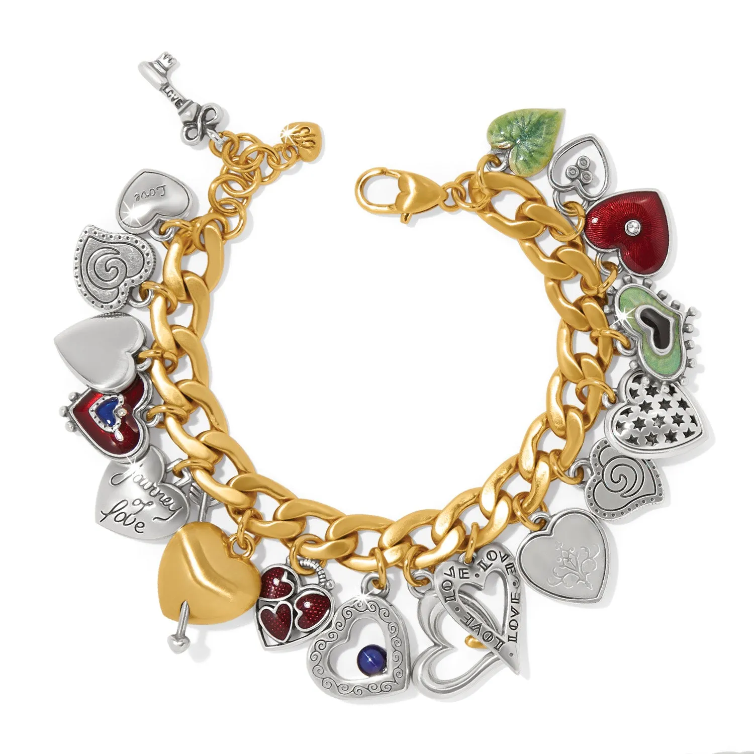 One Heart Color Charm Bracelet - JF0209