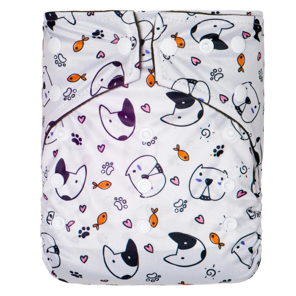 One Size Bamboo Charcoal Cloth Diaper
