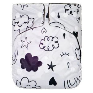 One Size Bamboo Charcoal Cloth Diaper
