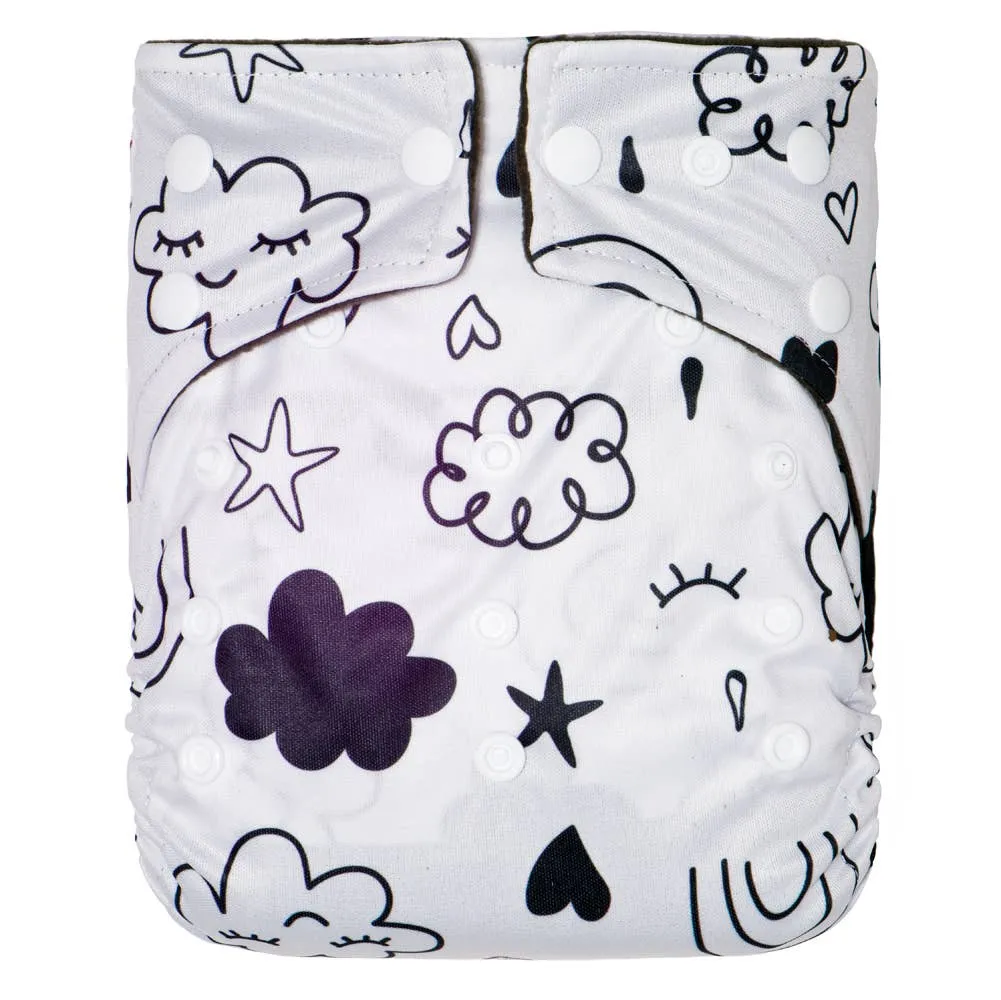 One Size Bamboo Charcoal Cloth Diaper