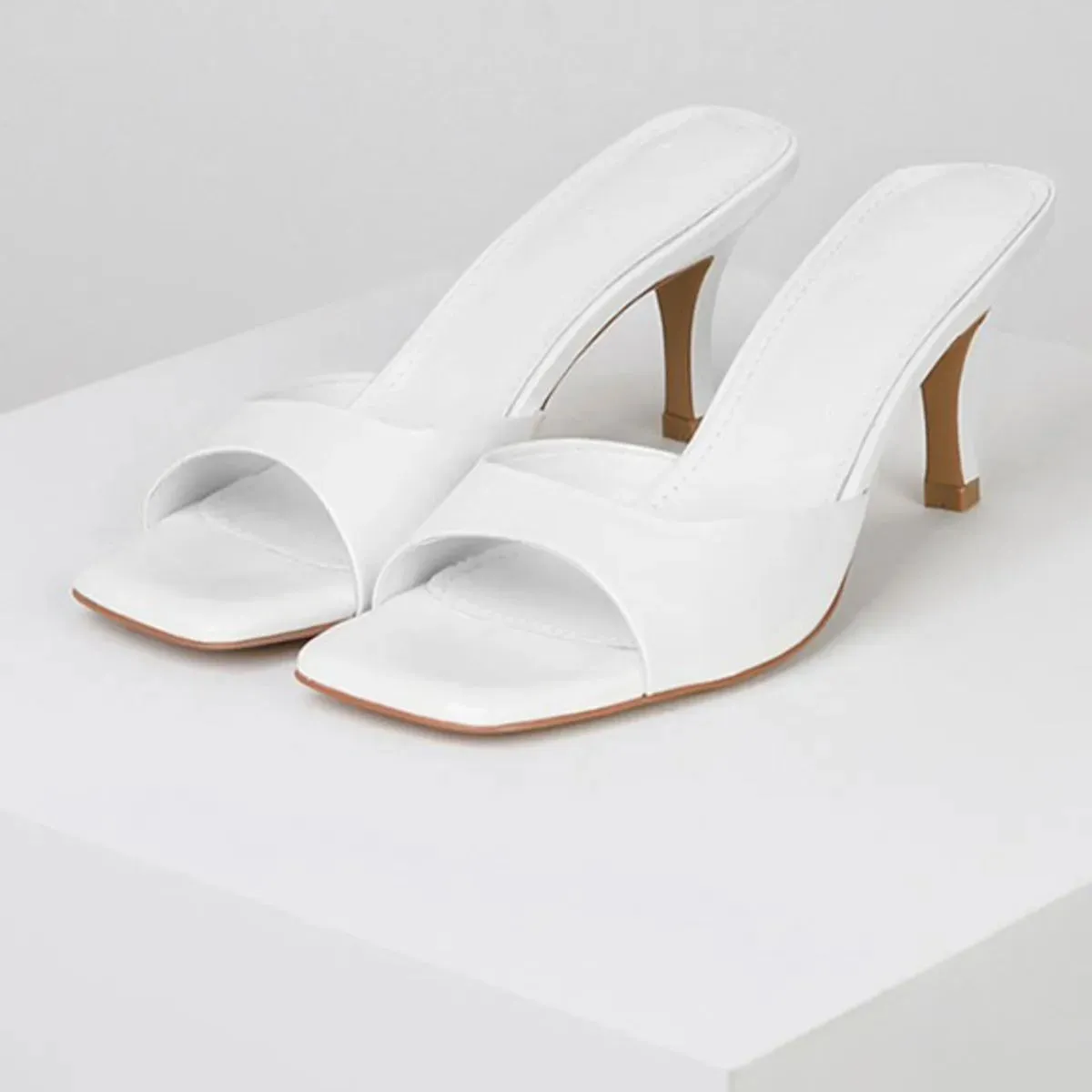 Open Toe Kitten Heels Sandals