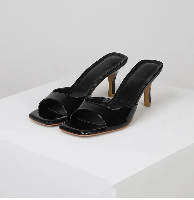 Open Toe Kitten Heels Sandals