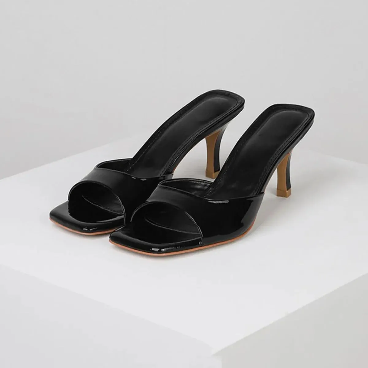 Open Toe Kitten Heels Sandals