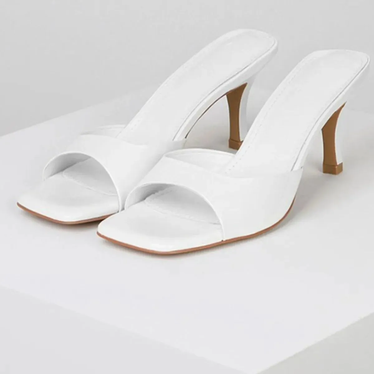 Open Toe Kitten Heels Sandals