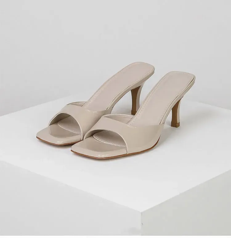 Open Toe Kitten Heels Sandals