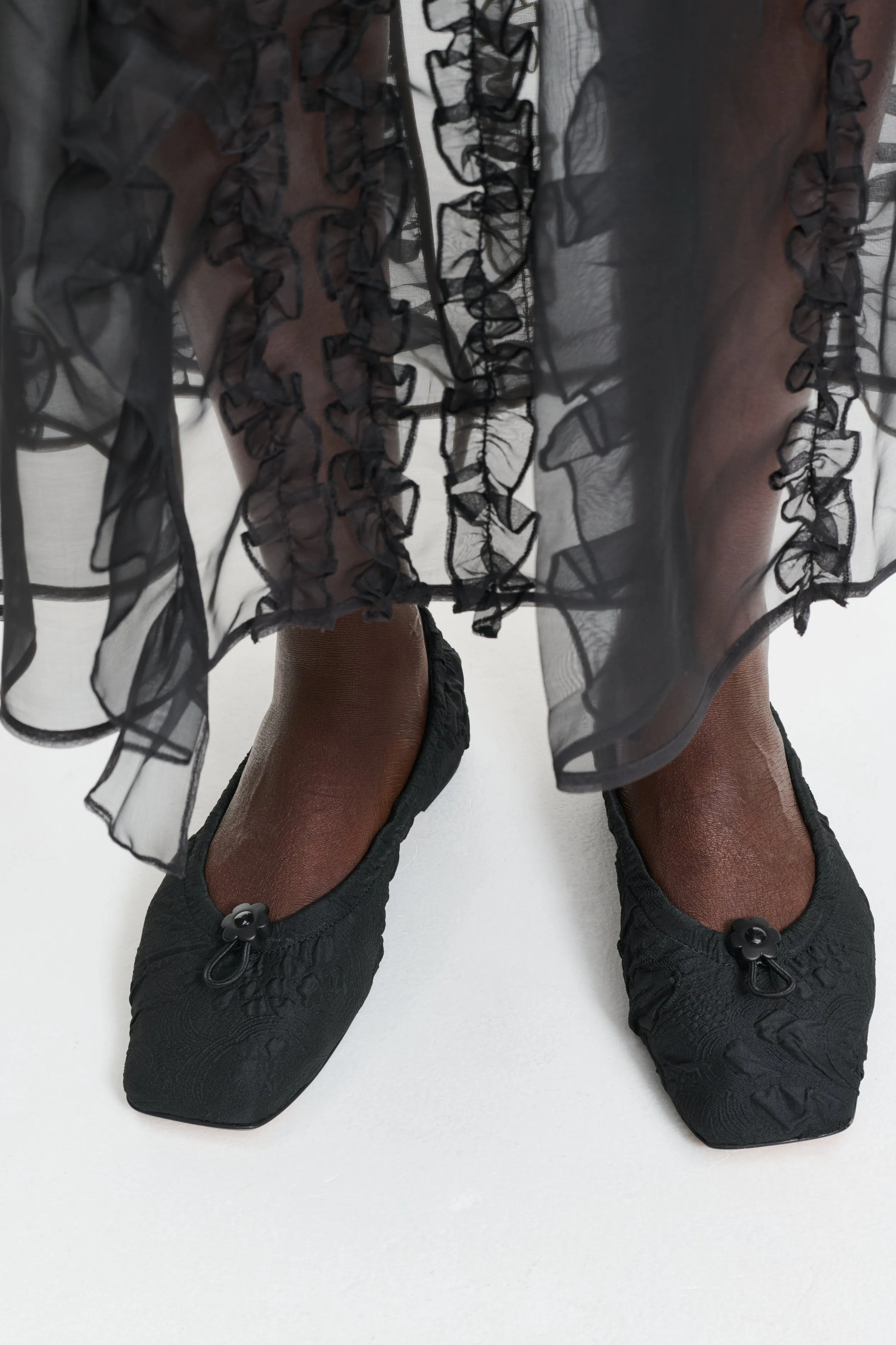 ORBELLA | BALLET GARDENIA MATELASS… BLACK