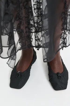 ORBELLA | BALLET GARDENIA MATELASS… BLACK