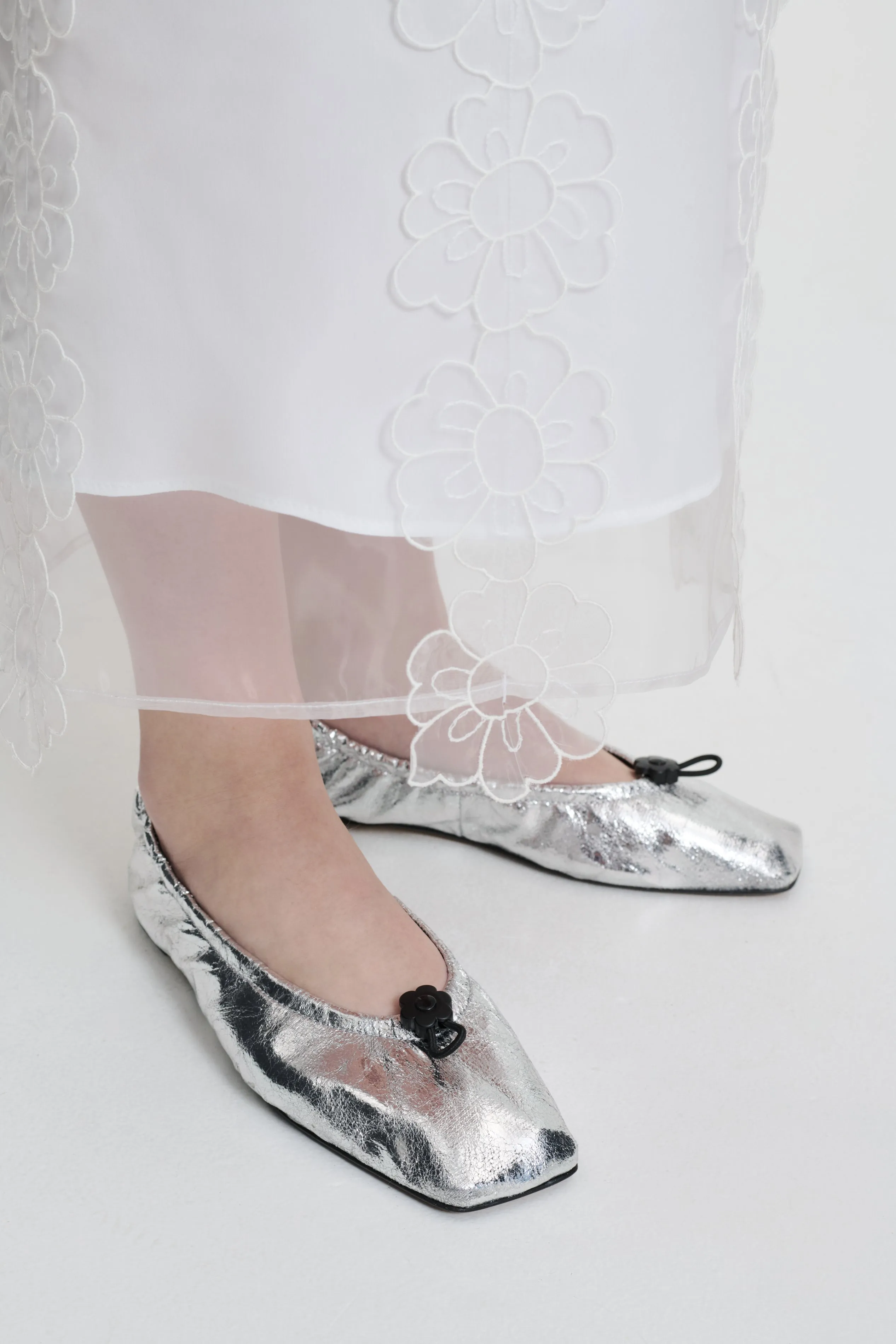 ORBELLA | BALLET LAMINATED TAFFETA SILVER