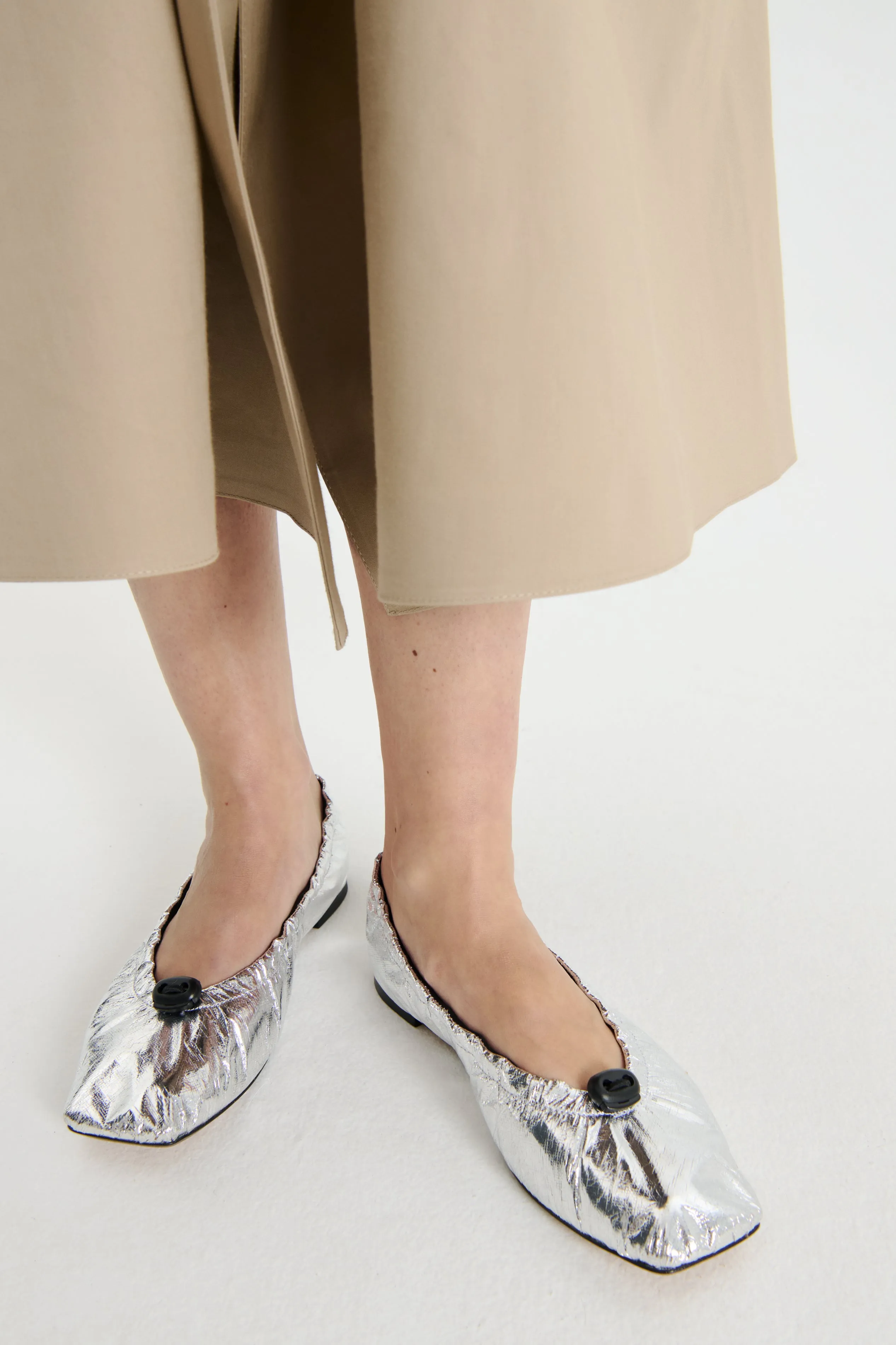 ORBELLA | BALLET LAMINATED TAFFETA SILVER
