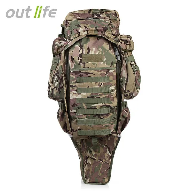 Outlife 60L Outdoor Backpack Military Tactical Bag Pack