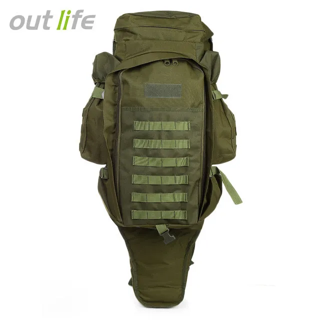 Outlife 60L Outdoor Backpack Military Tactical Bag Pack