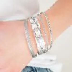 Paparazzi - Literally Loveable - Silver Bracelets