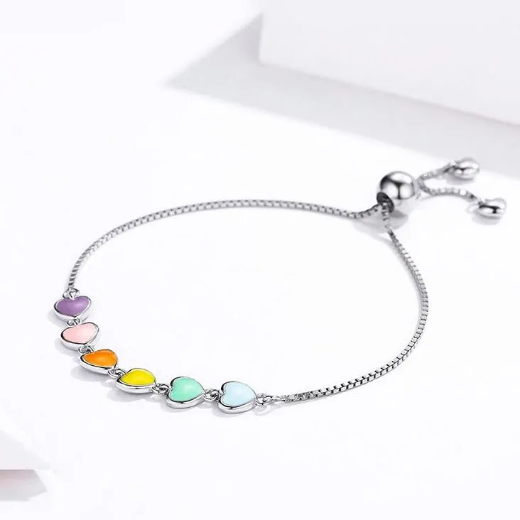 Pastel Sweethearts Slider Bracelet