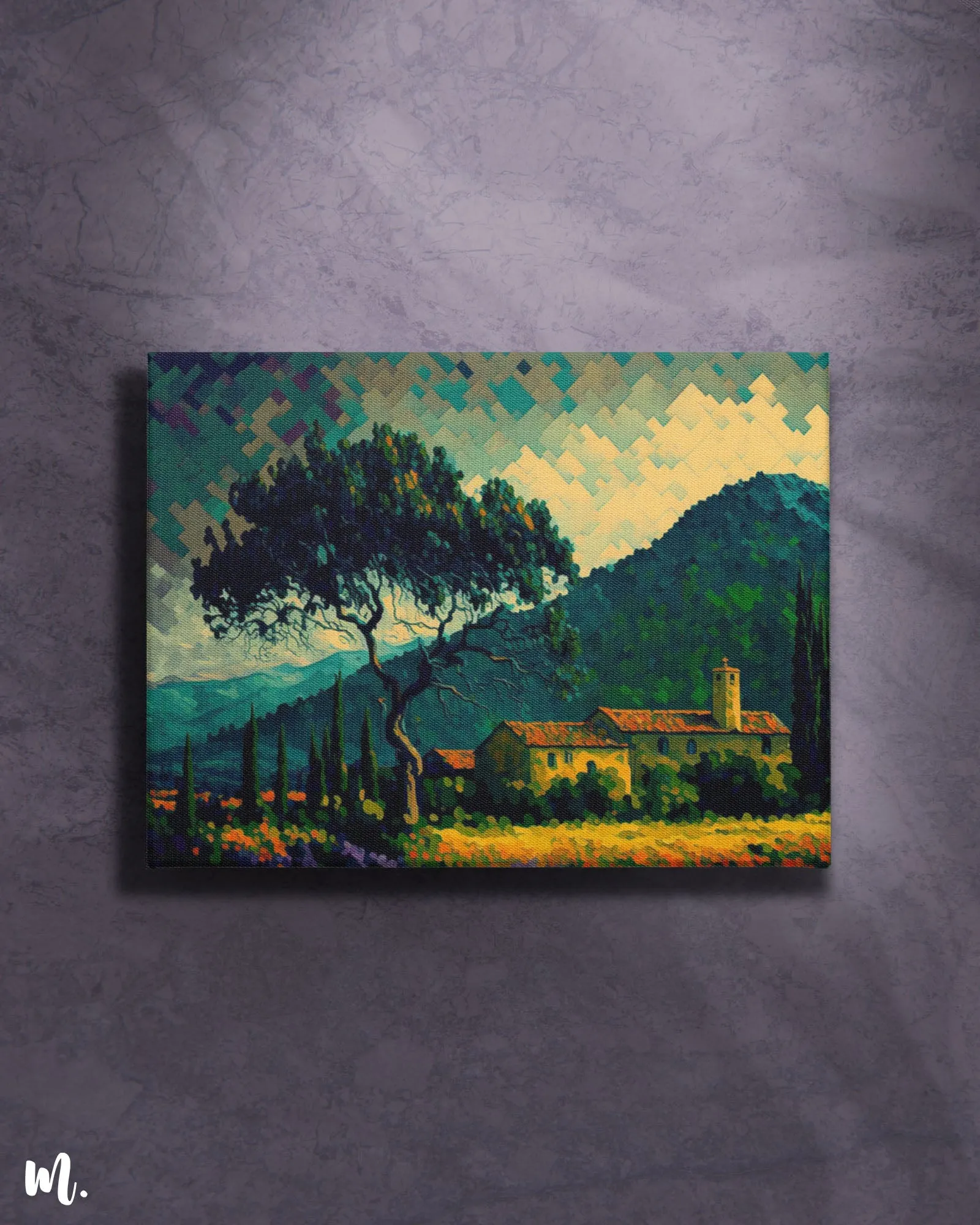 Patchwork Paradise modern canvas art