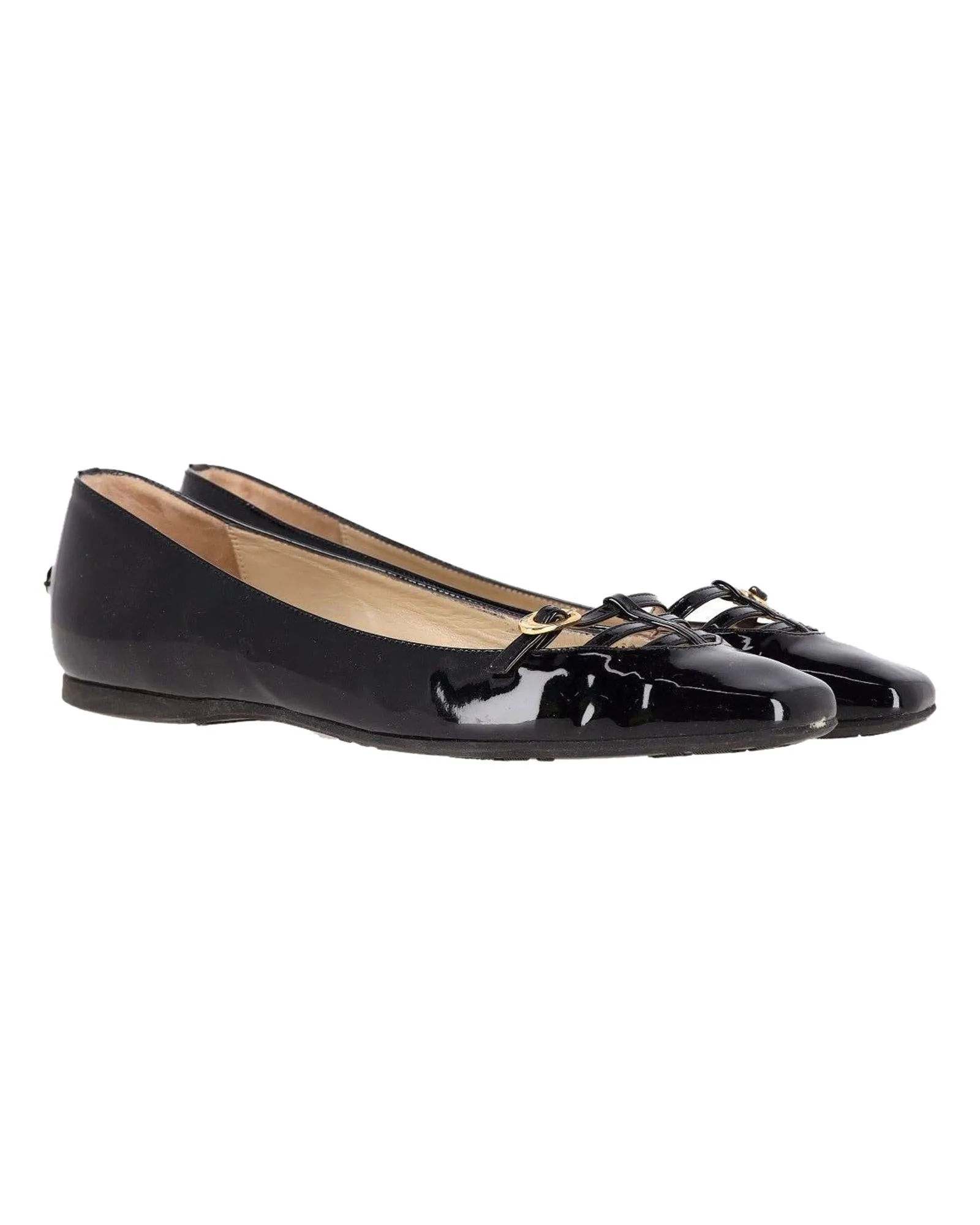 Patent Leather Ballerina Flats