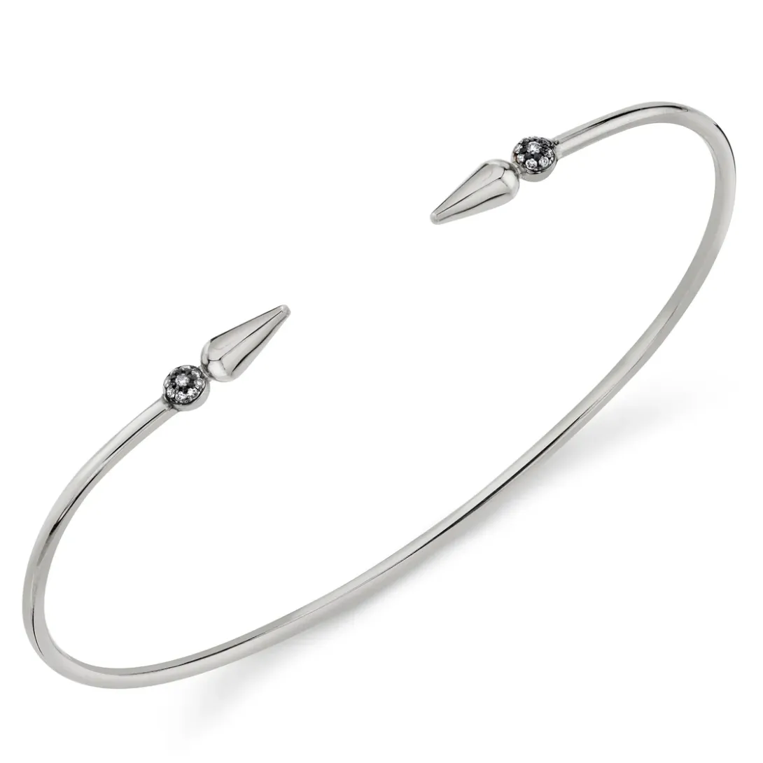 Pavé Center Shirley Diamond Spear Bangle