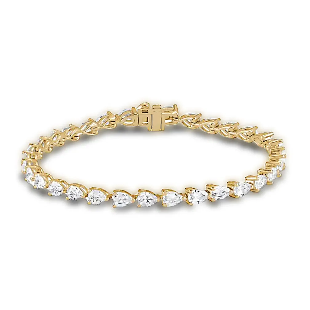 Pear Shape Diamond Tennis Bracelet