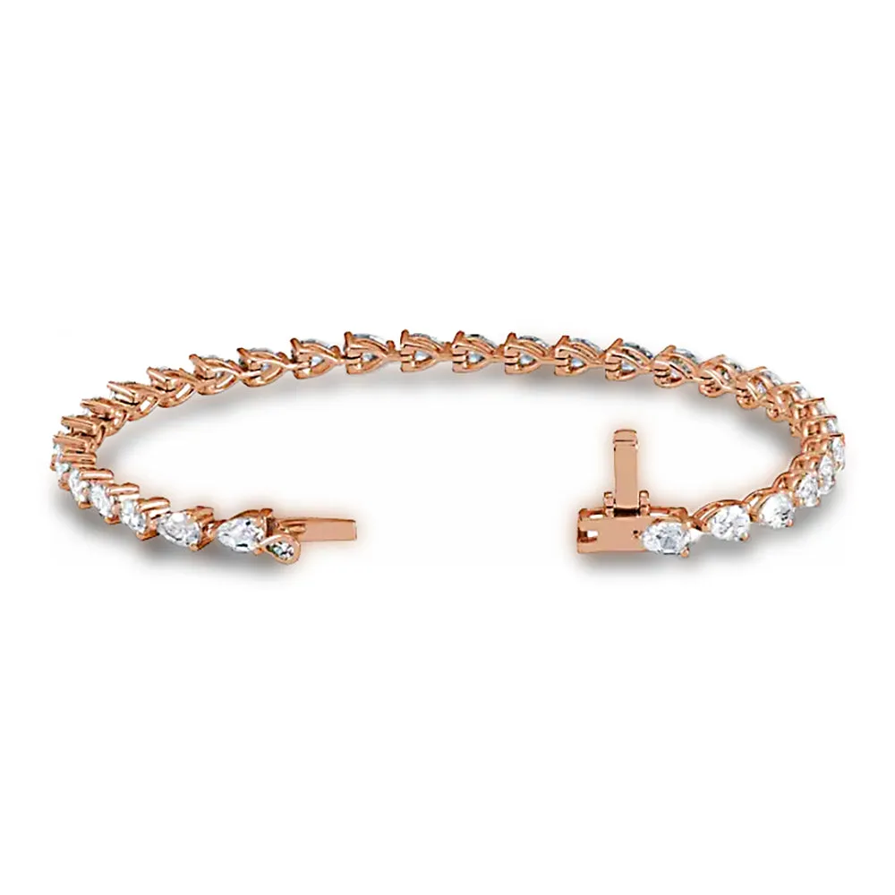 Pear Shape Diamond Tennis Bracelet