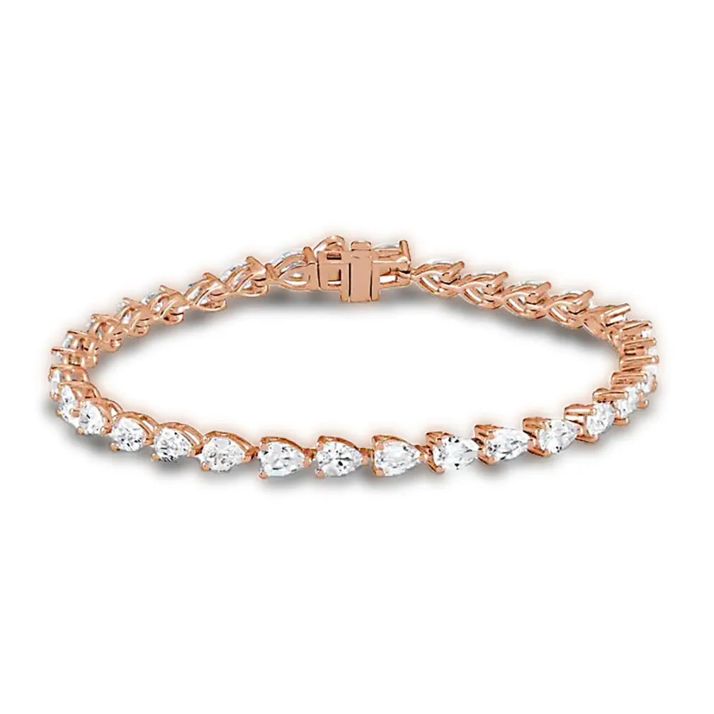 Pear Shape Diamond Tennis Bracelet