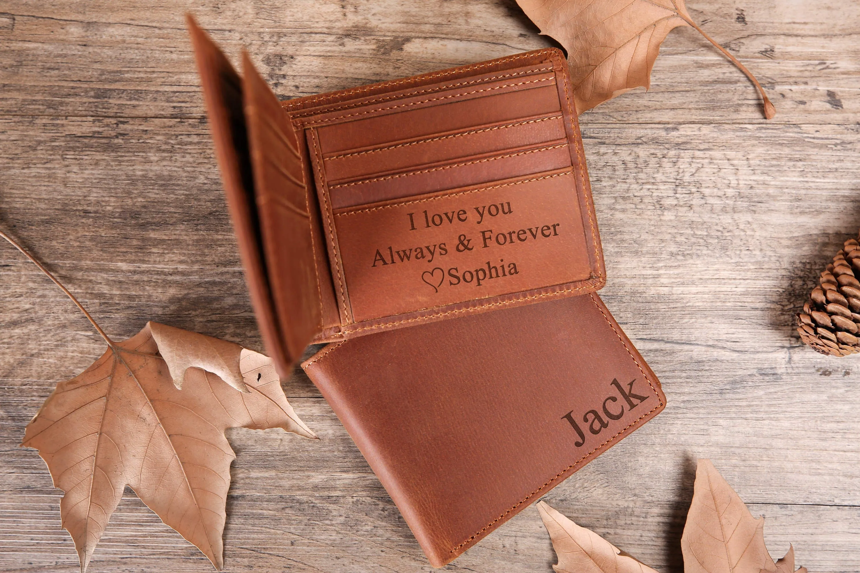 Personalized Leather Wallet Mens Wallet Leather Personalized Wallets for Men gift for Husband gift for Him Personalized Gift for Men Wallet
