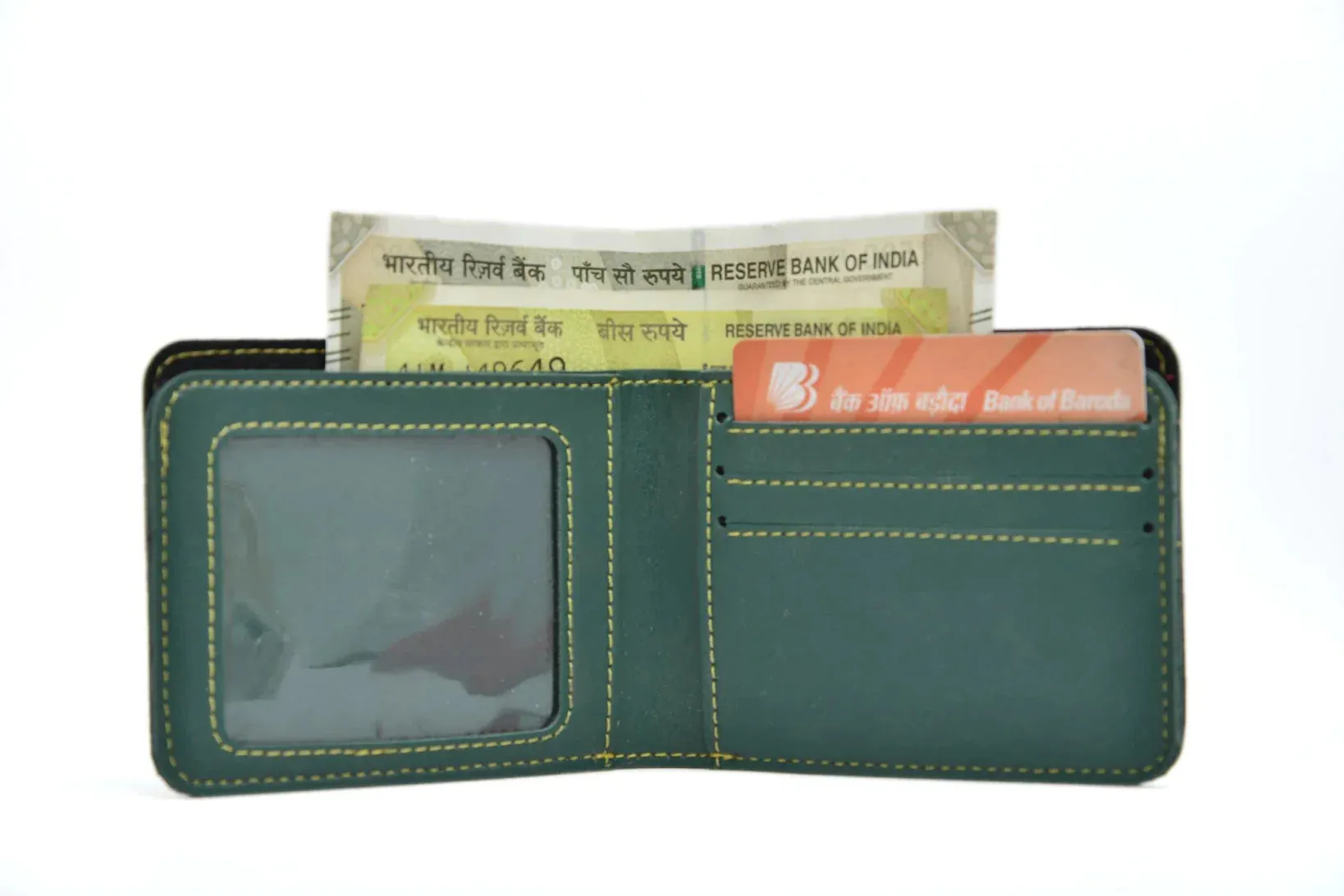 Personalized Men's Combo Wallet & Bottle - Green