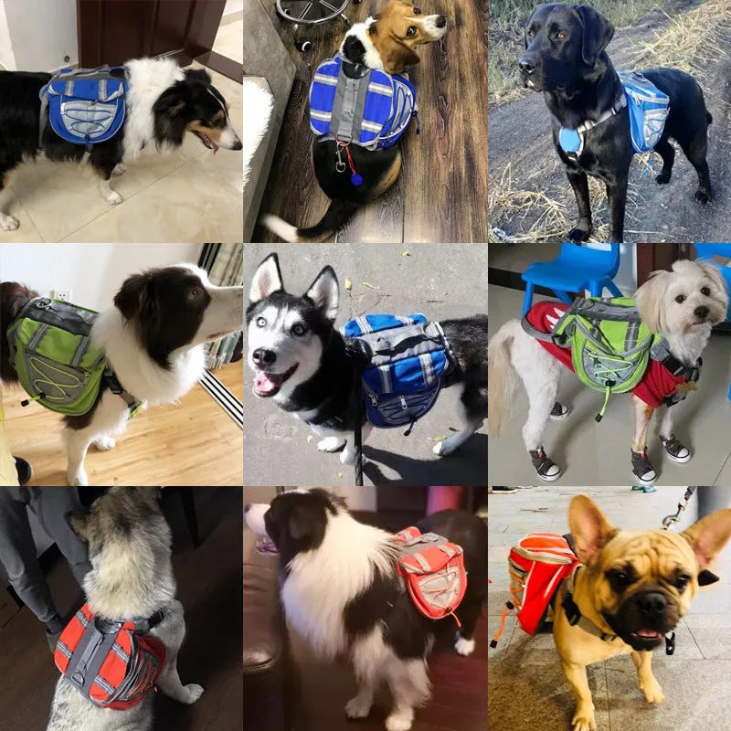 Pet-Friendly Outdoor Backpacks for Small Pets - Soft Nylon Plaid Bags in Green, Orange, and Blue