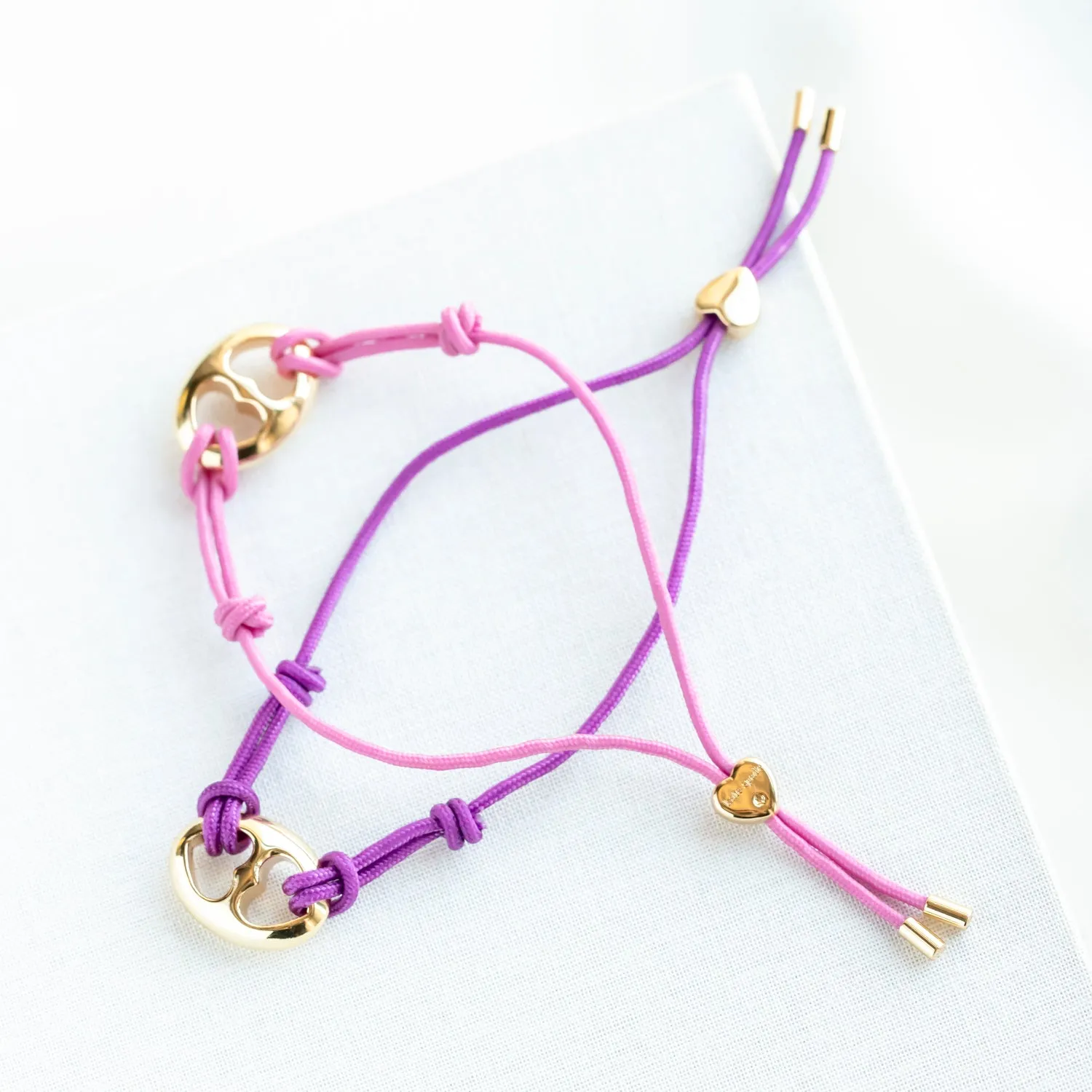 Pink Multi Cord Bracelet Set