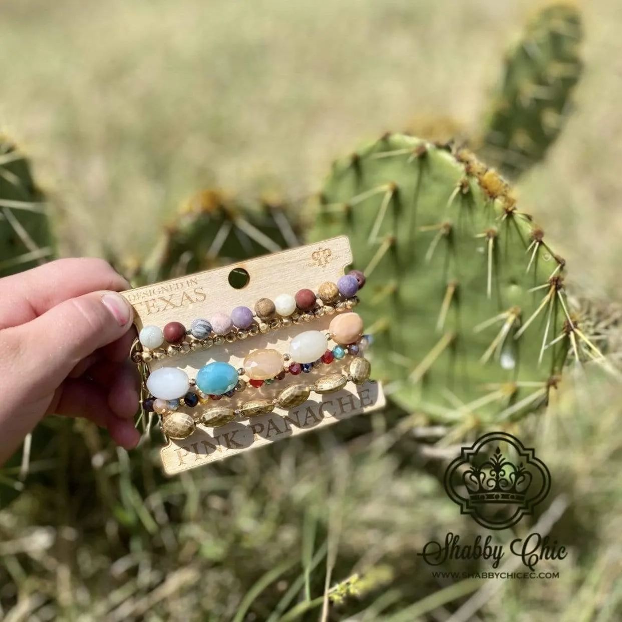Pink Panache Neutral Colors Bracelet set