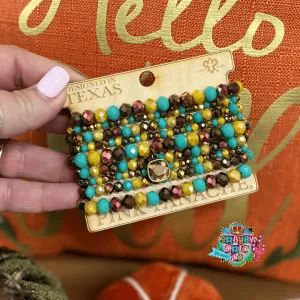 Pink Panache Shades of Fall Bracelet Set